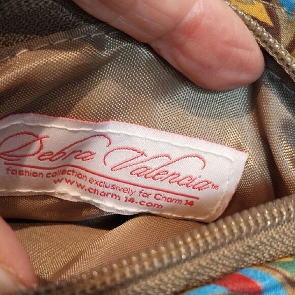 Vibrant Paisley Crossbody Bag and free wallet. - Picture 7 of 12